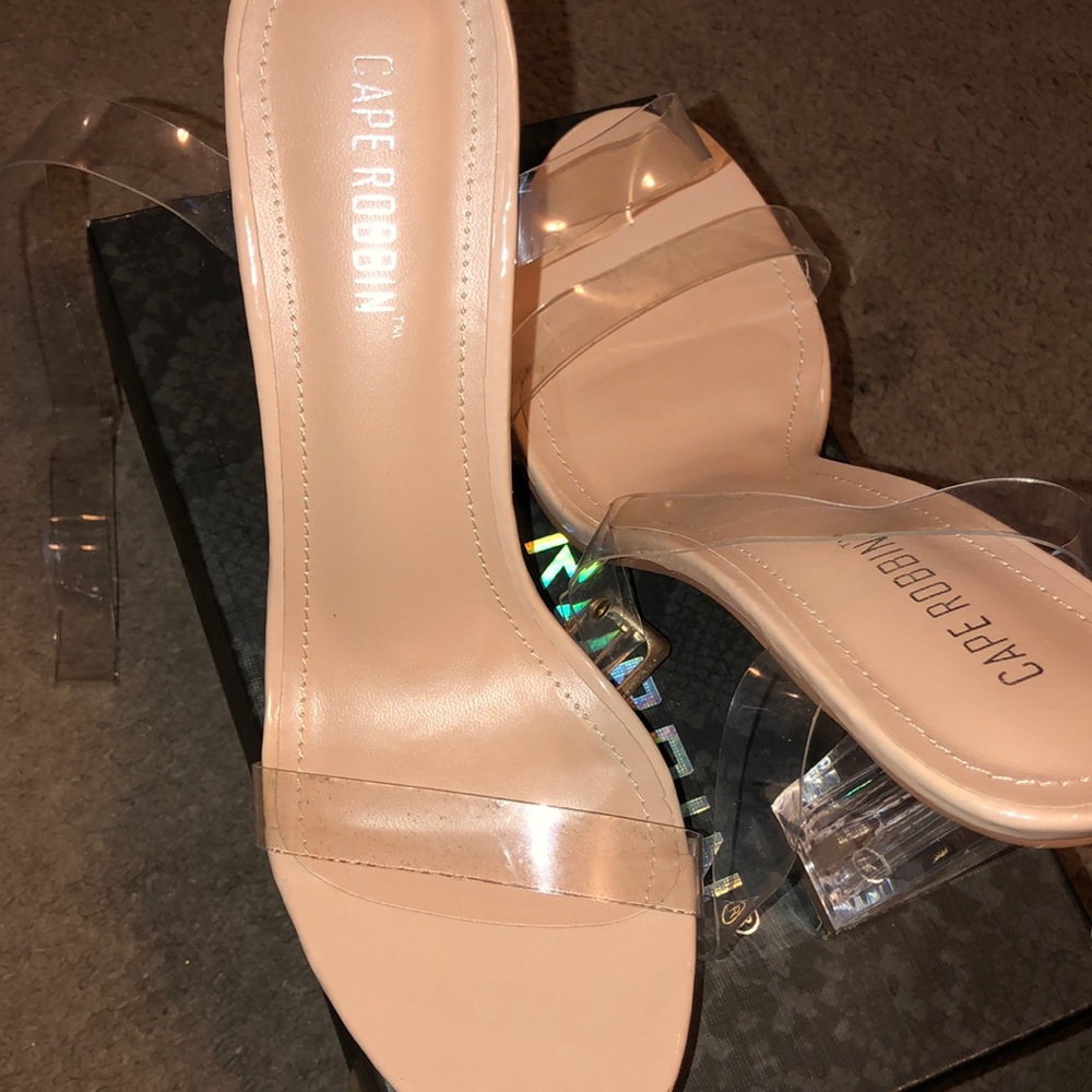 Clear heels